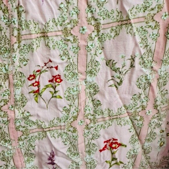 Agua Bendita Target Dainty Floral Tile Flutter Sleeve Mini Dress Size XXL - Picture 11 of 12